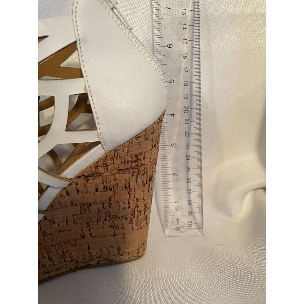 Not Rated White Jimmy Wedges Size 7 - Picture 6 of 8